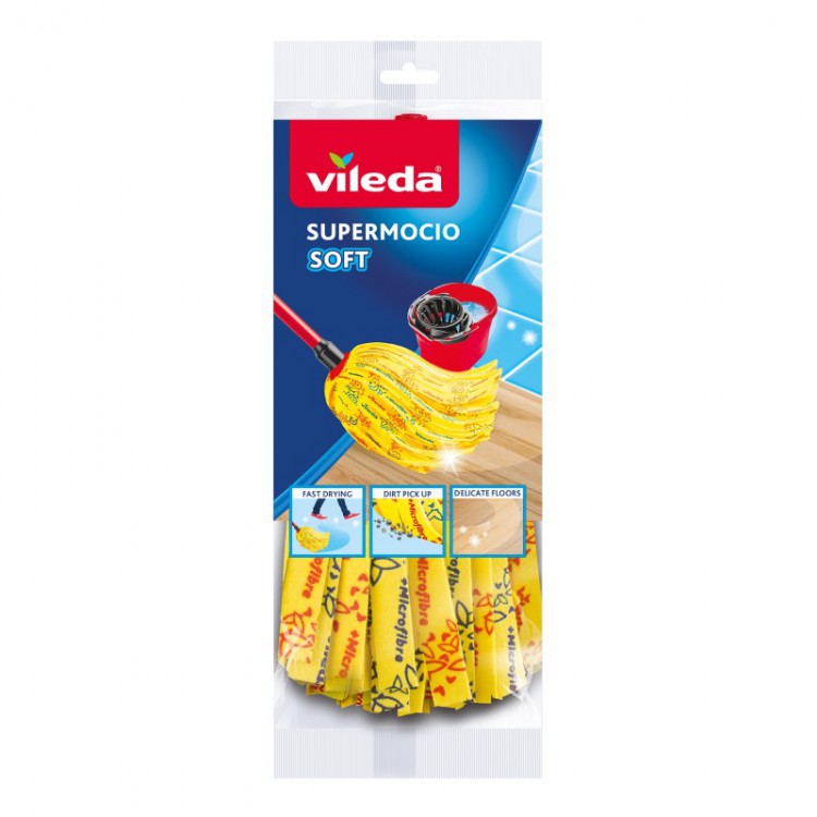 Supermop Soft náhradní Vileda | Úklidové a ochranné pomůcky - Mopy a jejich příslušenství Supermop Soft náhradní Vileda | Úklidové a ochranné pomůcky - Mopy a jejich příslušenství